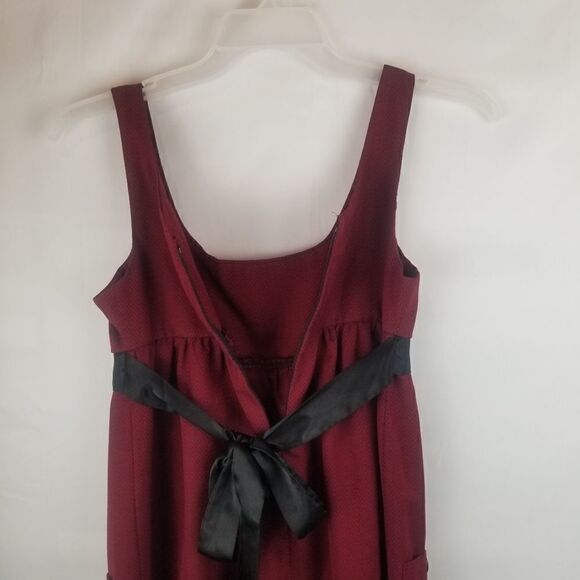 SO WEAR IT DECLARE IT Burgandy Empire Dress with back sash tie. SIZE M. - Picture 10 of 14